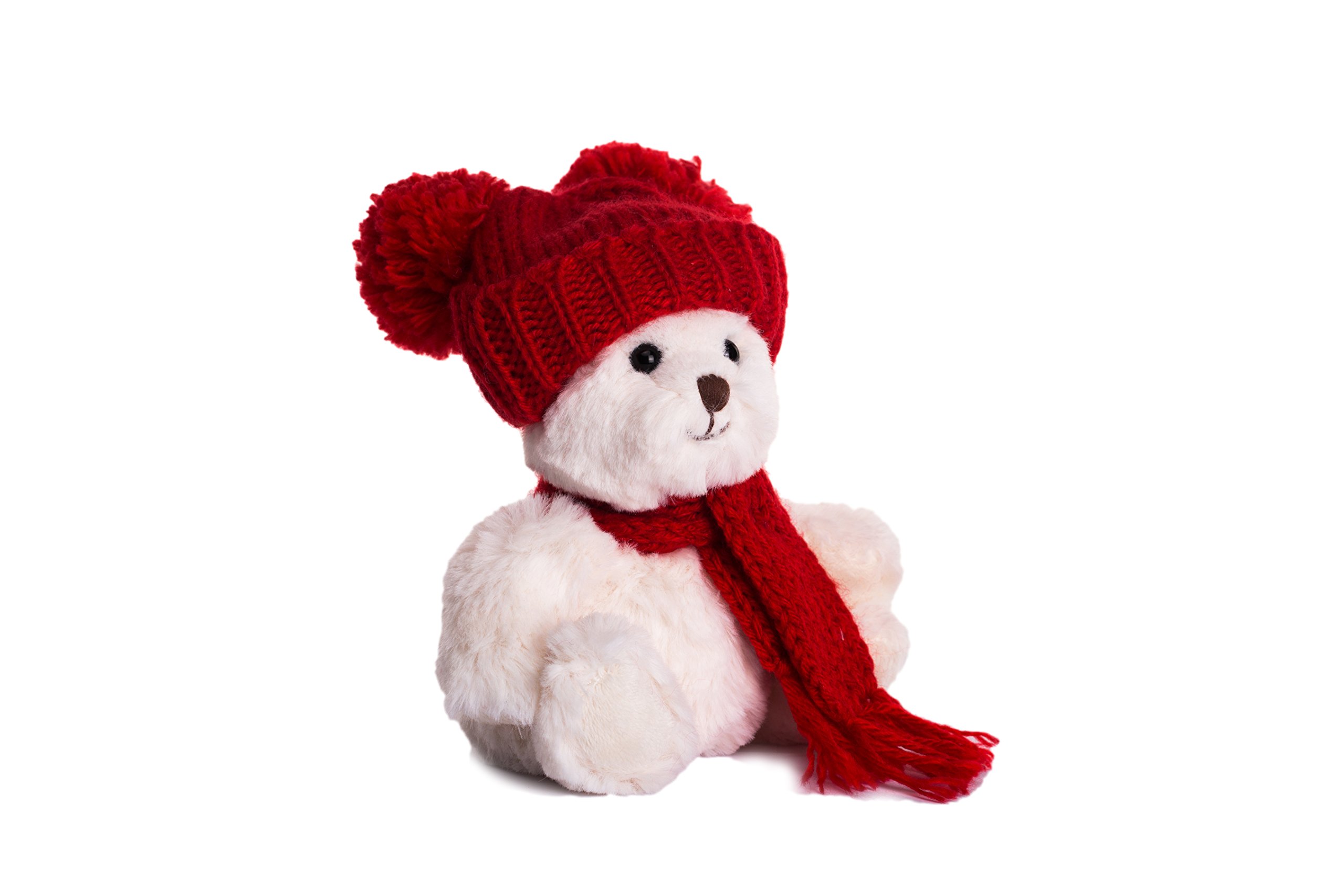 Amazon.com: DILLY DUDU with Knit Hat and Scarf Teddy Bear Stuffed